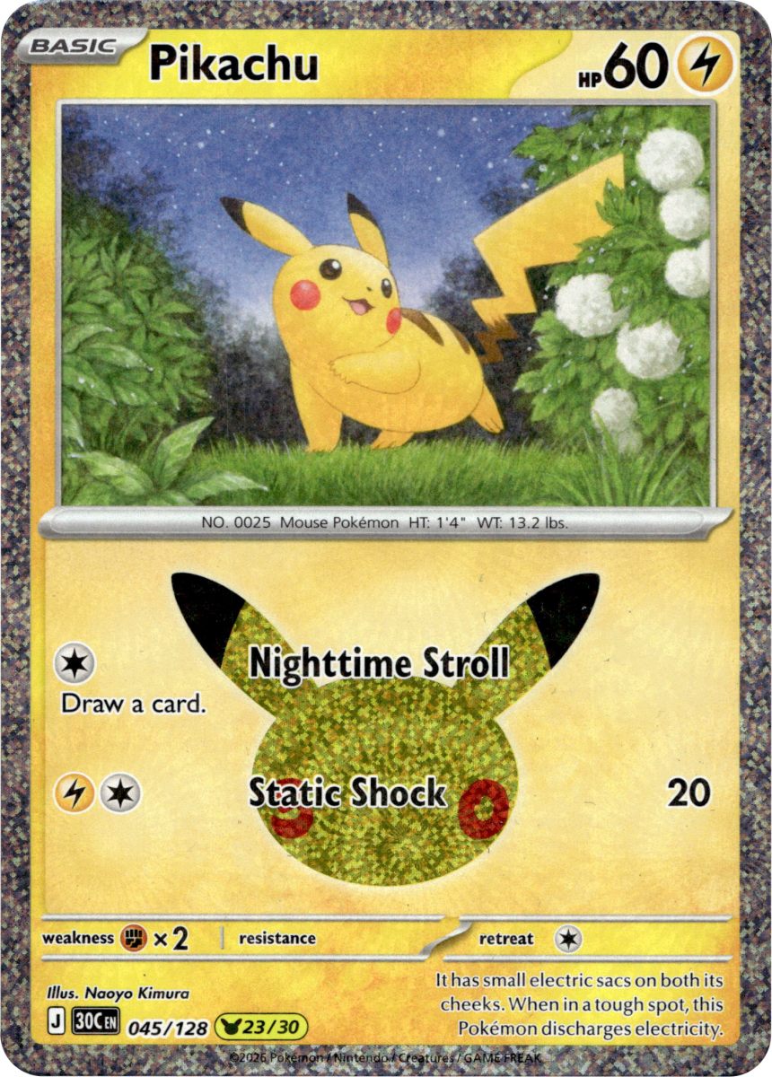 Pikachu - 045/128 · Holofoil (eget bilde)