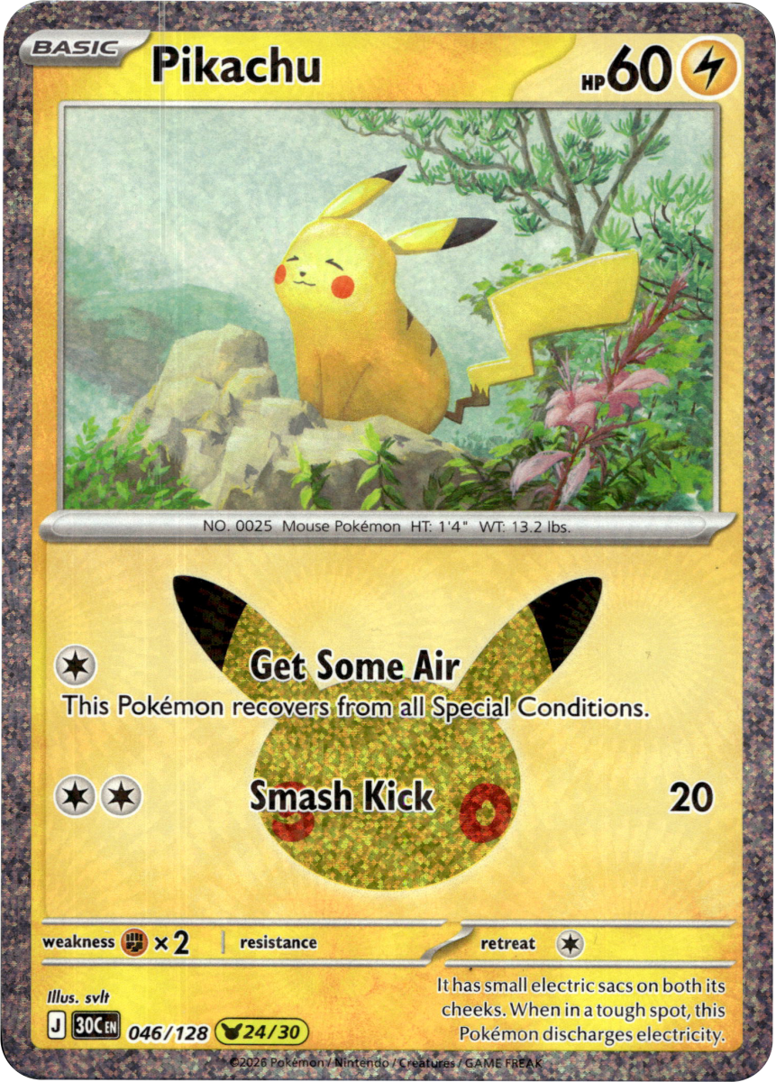 Pikachu - 046/128 · Holofoil (eget bilde)