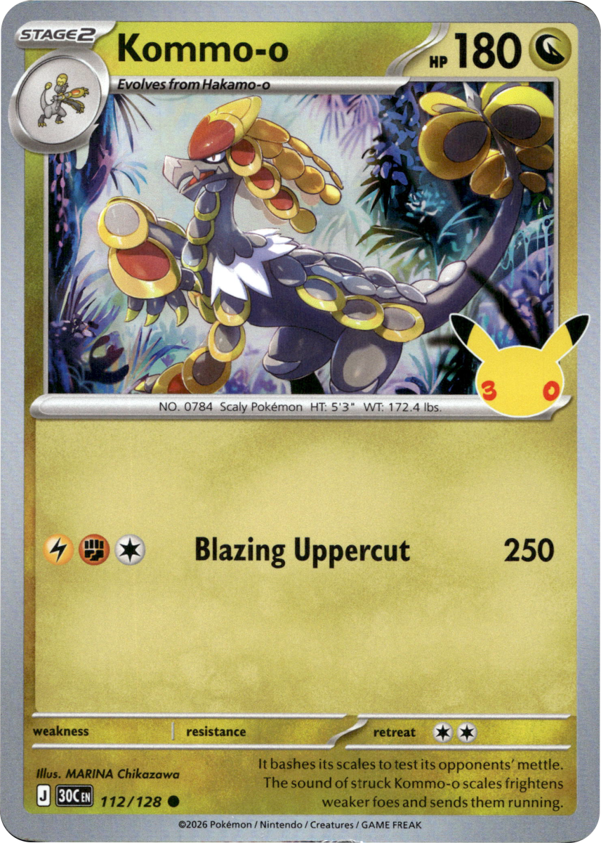 Kommo-o - 112/128 · Holofoil (eget bilde)