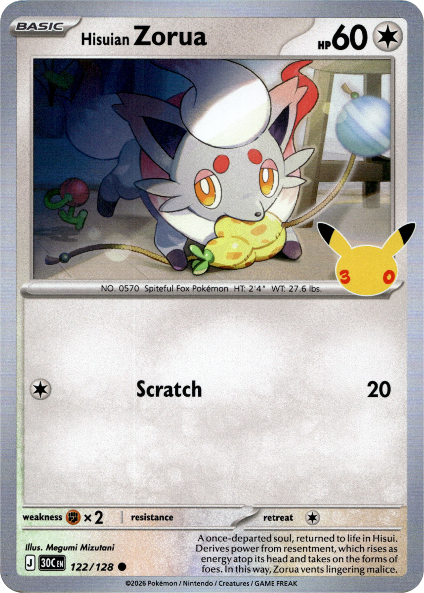 Hisuian Zorua - 122/128 · Holofoil (eget bilde)