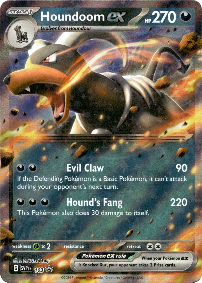 Houndoom ex - 103 · Holofoil (eget bilde)