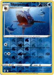 Sharpedo · Reverse Holofoil (eget bilde)
