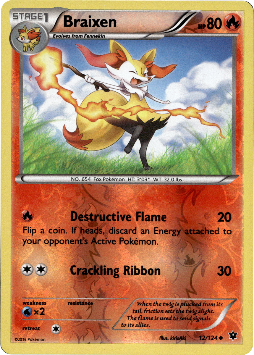 Braixen · Reverse Holofoil (eget bilde)