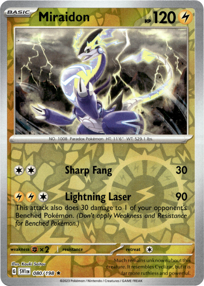 Miraidon · Reverse Holofoil (eget bilde)