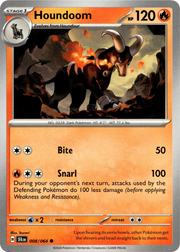 Houndoom - 008/064 · Normal (eget bilde)
