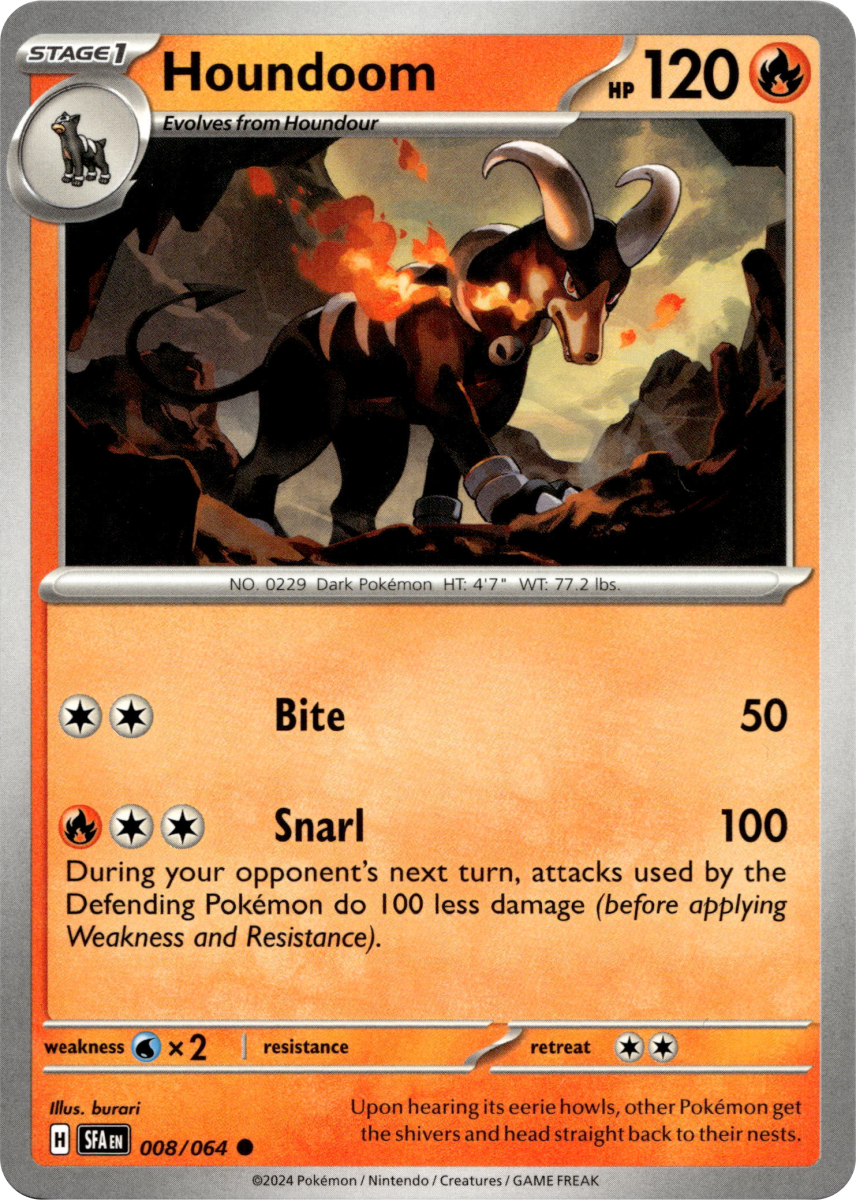 Houndoom - 008/064 · Normal (eget bilde)