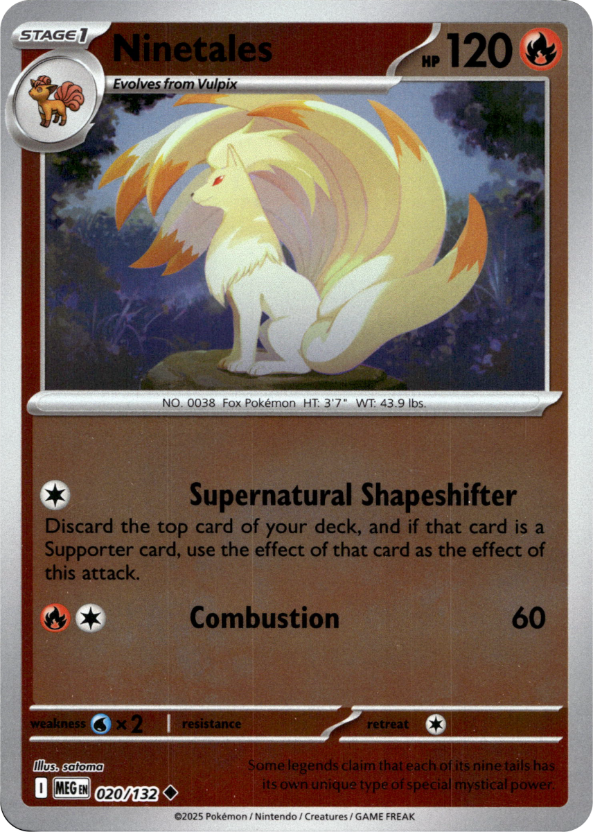Ninetales · Reverse Holofoil (eget bilde)